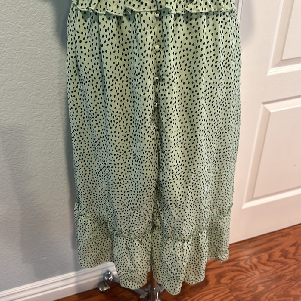 Influence • Mint Green Polkadot Dress • Sz 8 - Picture 3 of 14